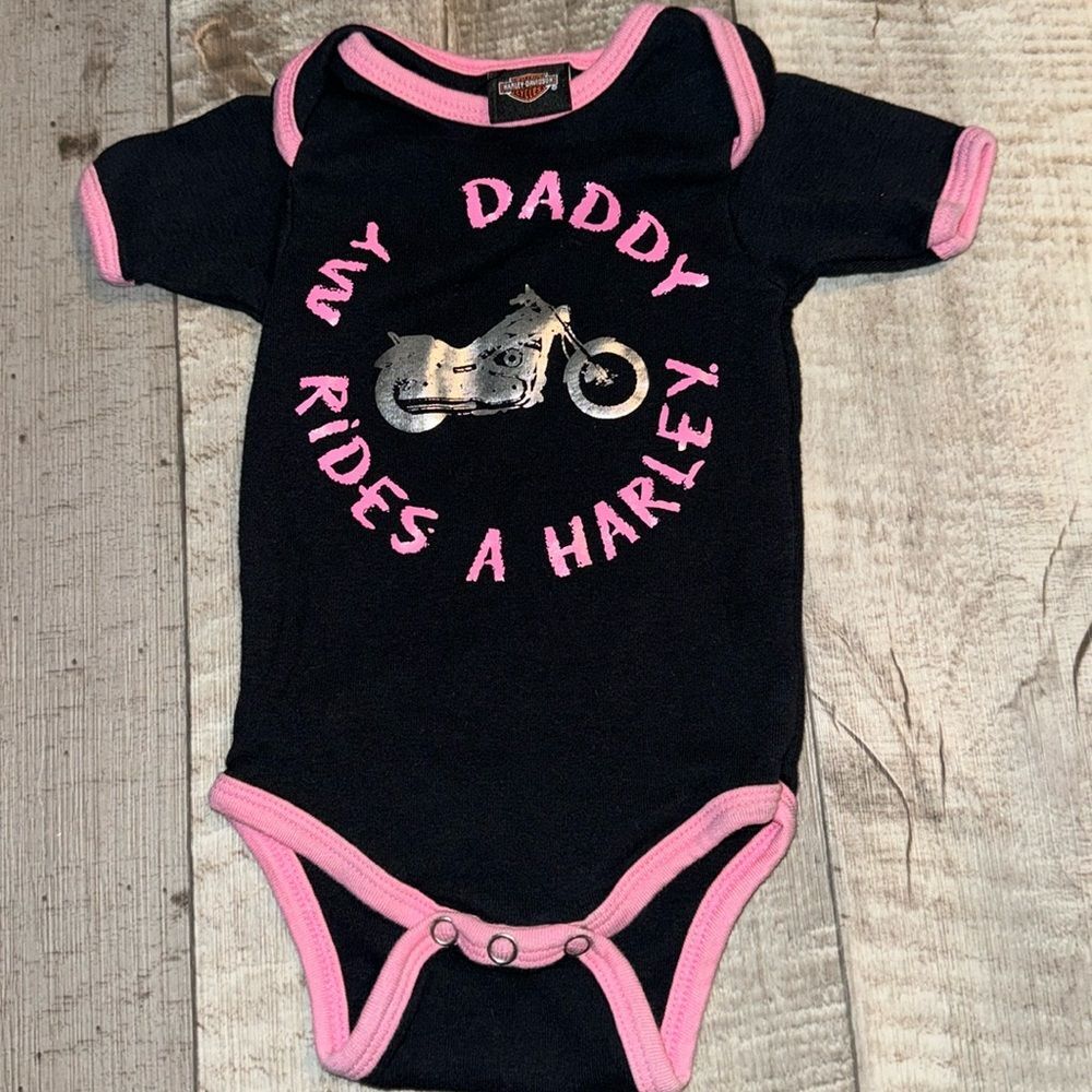 Harley‎ Davidson Bodysuit--size-3/6 months